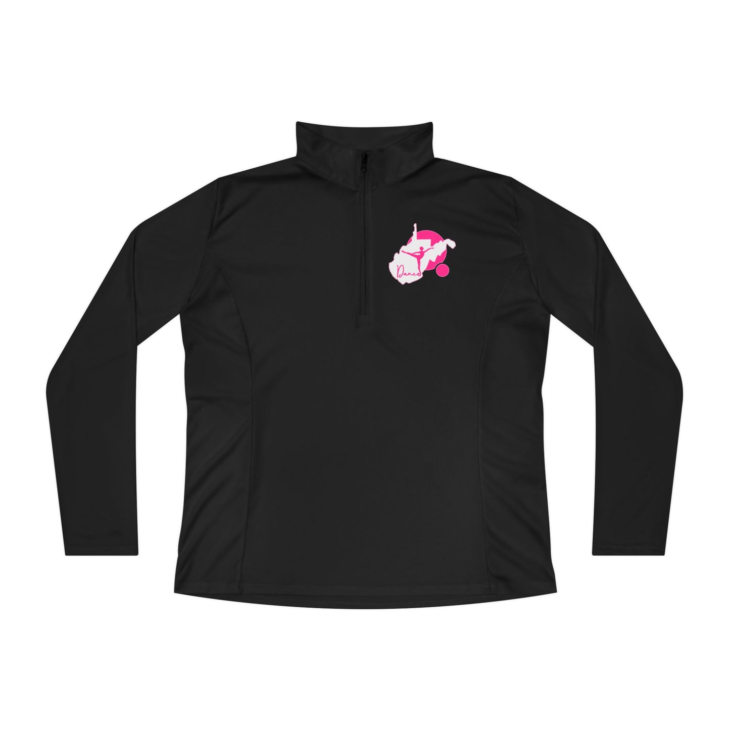 Ladies Quarter-Zip Pullover | WV Script Dance Graphic-Nicodemus Studios
