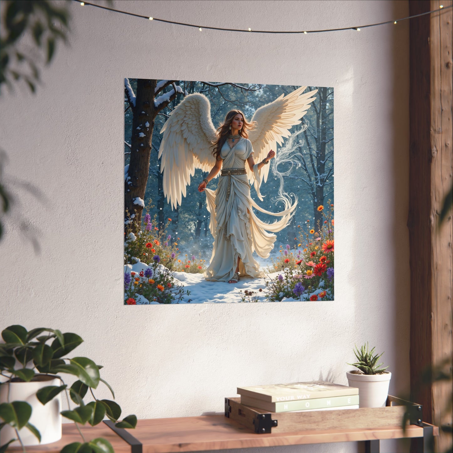 "Snow Angel" Fine Art Poster Wall Decor 24″ x 24″ Matte Poster