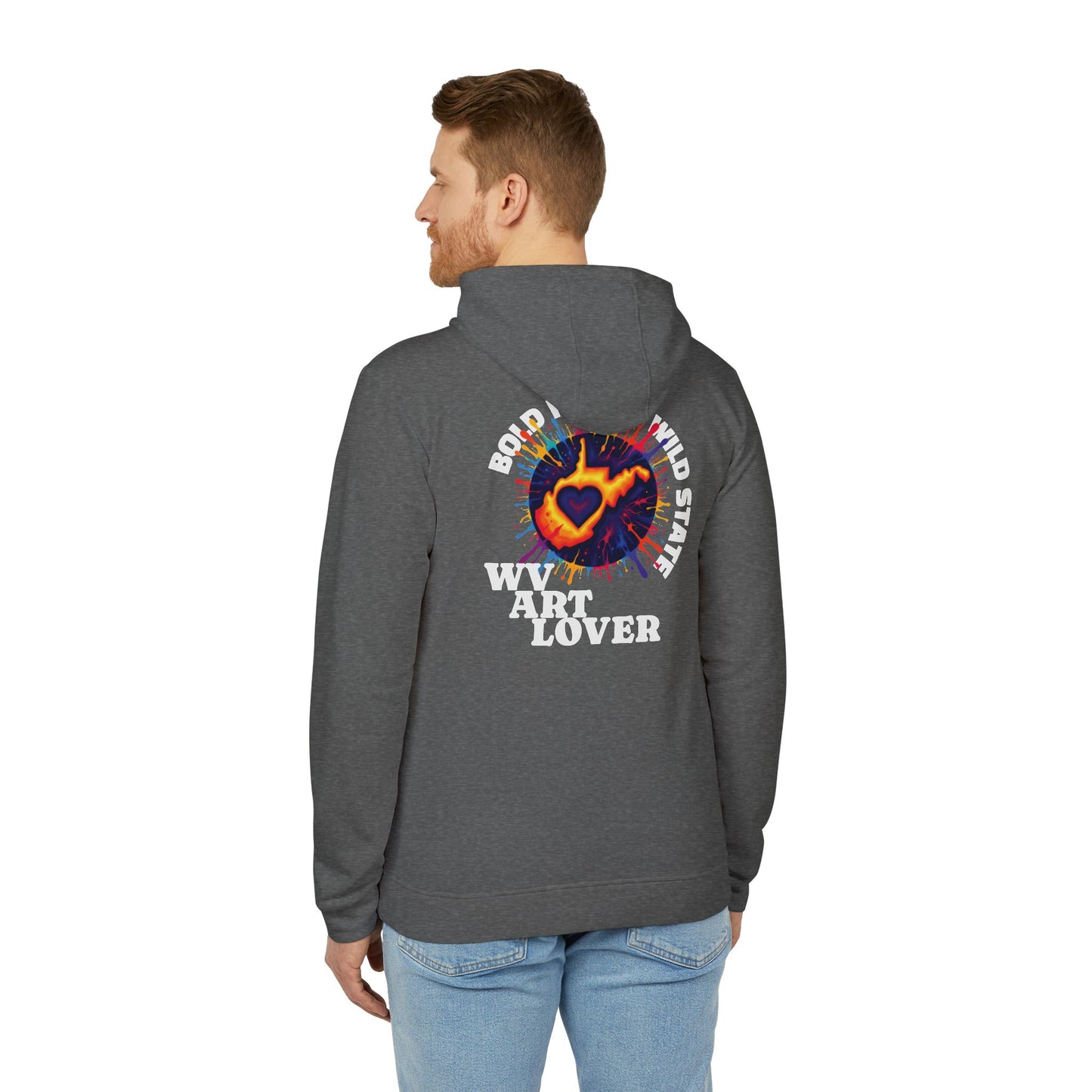 Unisex Addidas Fleece Hoodie | Colorful WV Art Lover-Nicodemus Studios