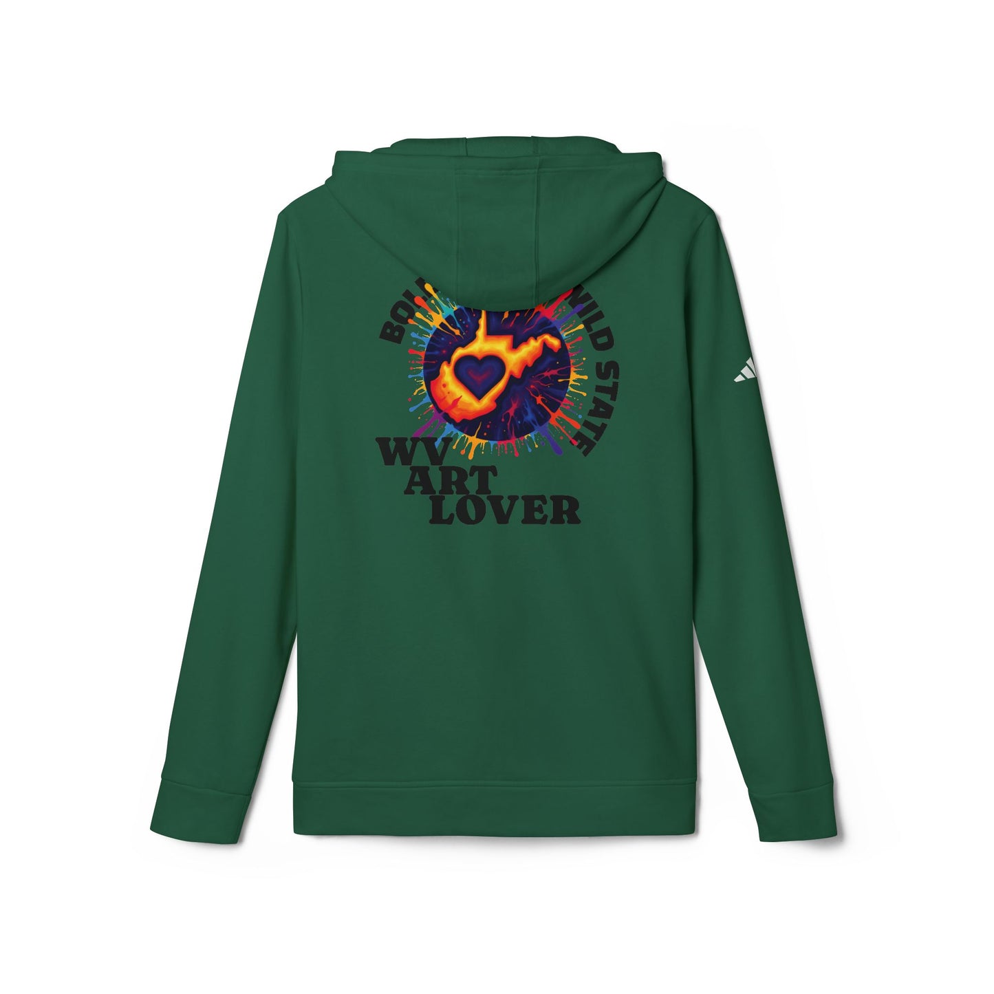 Unisex Addidas Fleece Hoodie | Colorful WV Art Lover-Nicodemus Studios