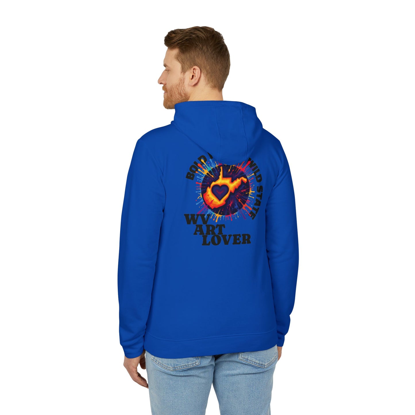 Unisex Addidas Fleece Hoodie | Colorful WV Art Lover-Nicodemus Studios