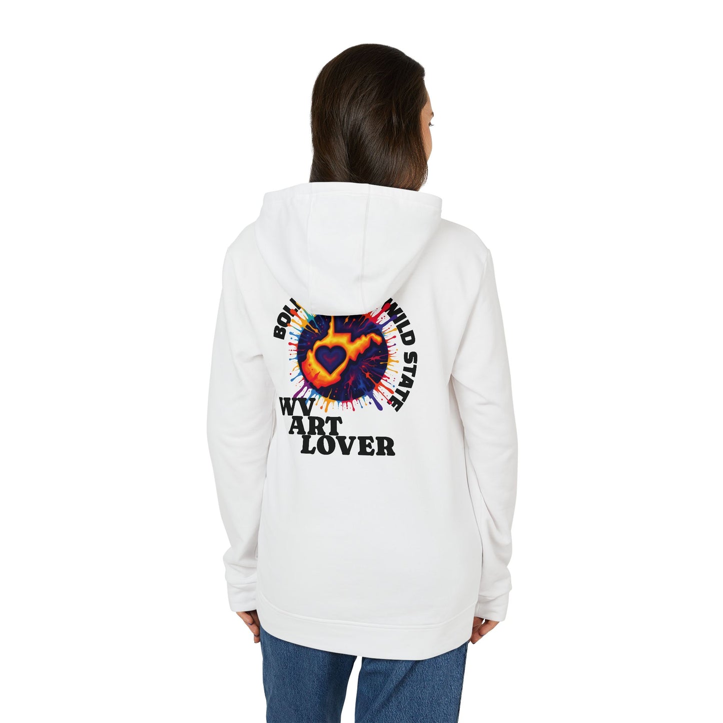 Unisex Addidas Fleece Hoodie | Colorful WV Art Lover-Nicodemus Studios