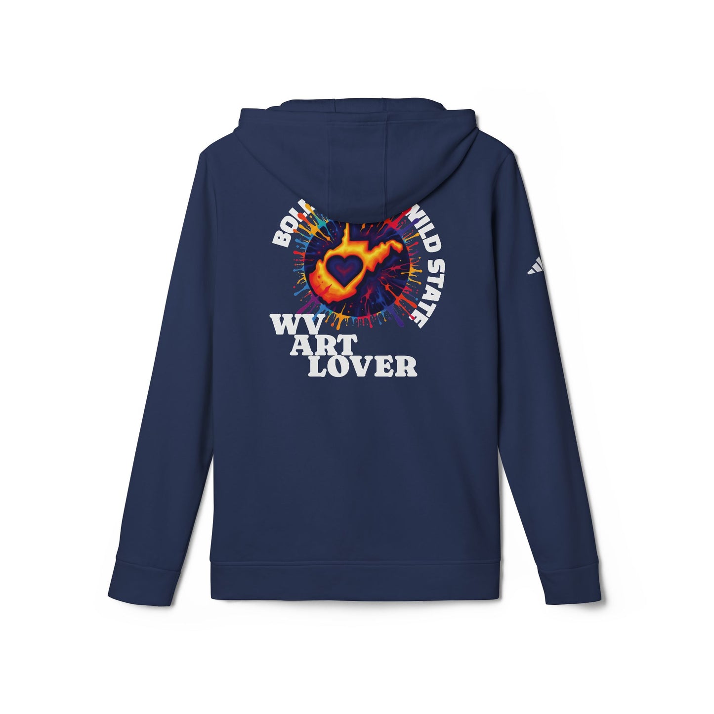 Unisex Addidas Fleece Hoodie | Colorful WV Art Lover-Nicodemus Studios
