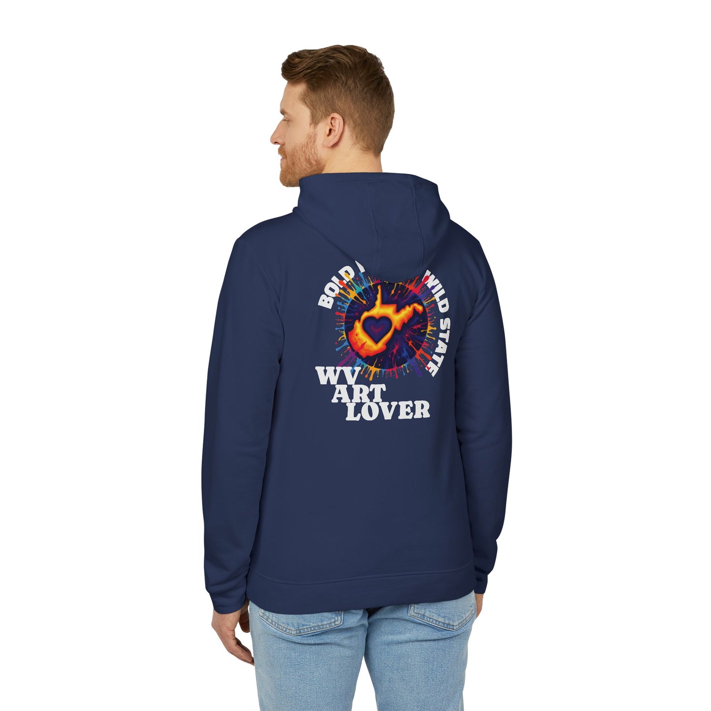 Unisex Addidas Fleece Hoodie | Colorful WV Art Lover-Nicodemus Studios