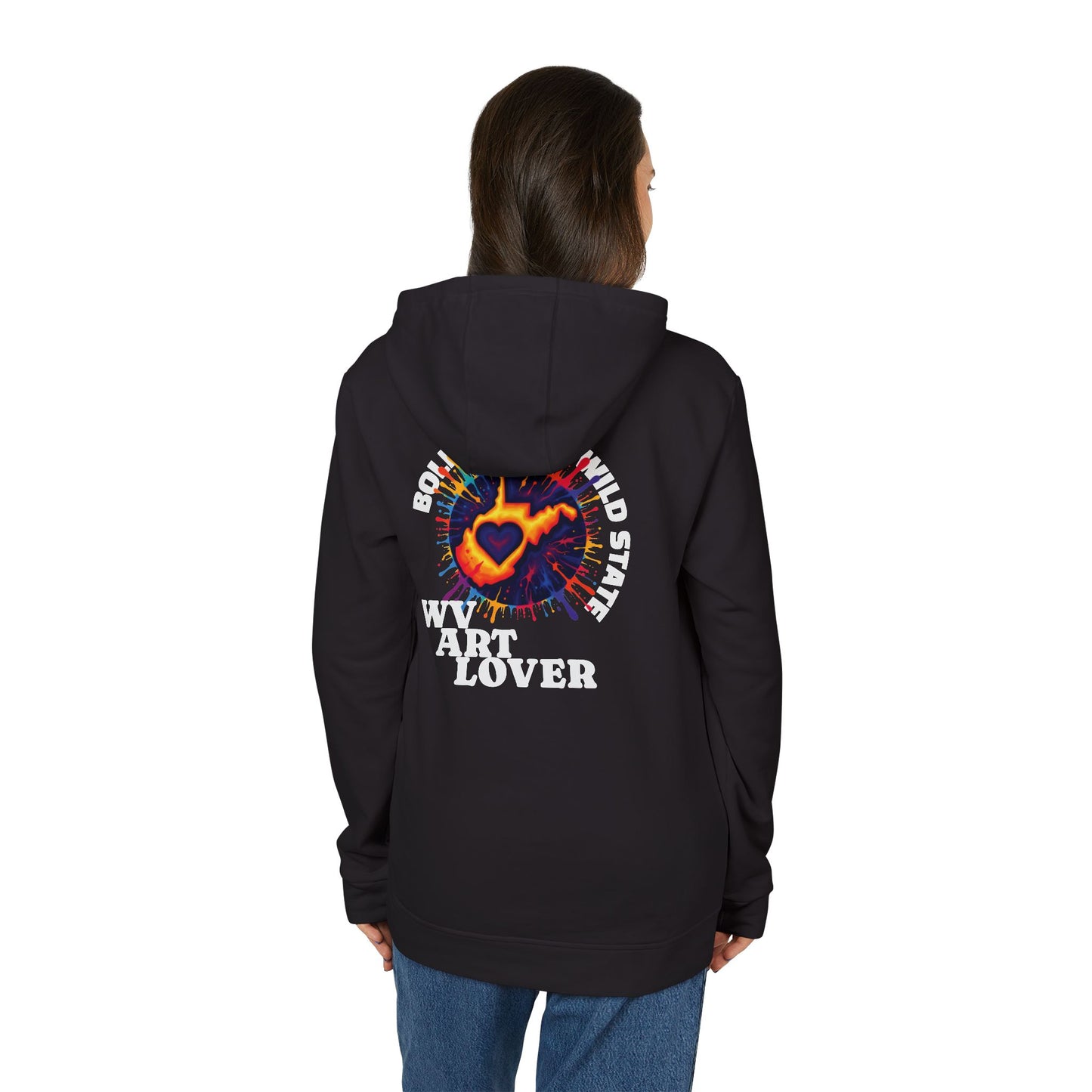 Unisex Addidas Fleece Hoodie | Colorful WV Art Lover-Nicodemus Studios