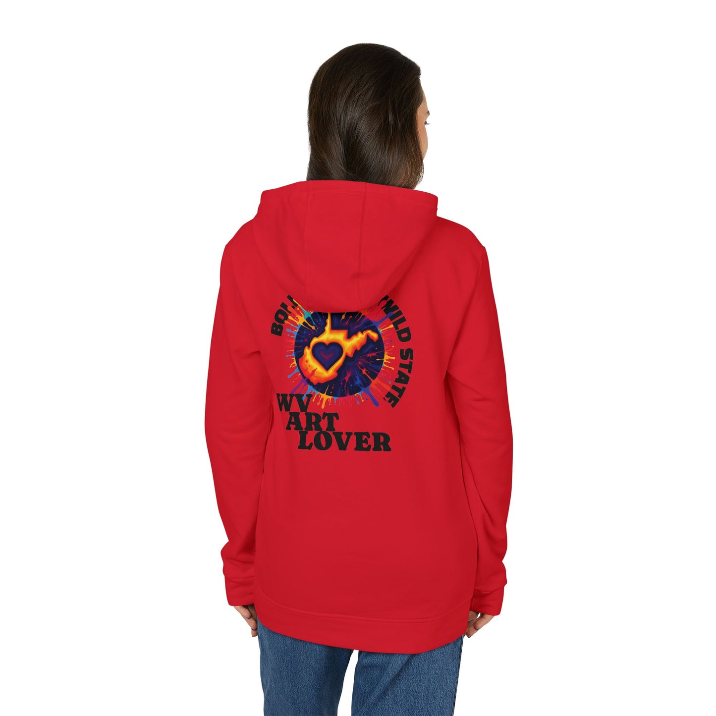Unisex Addidas Fleece Hoodie | Colorful WV Art Lover-Nicodemus Studios