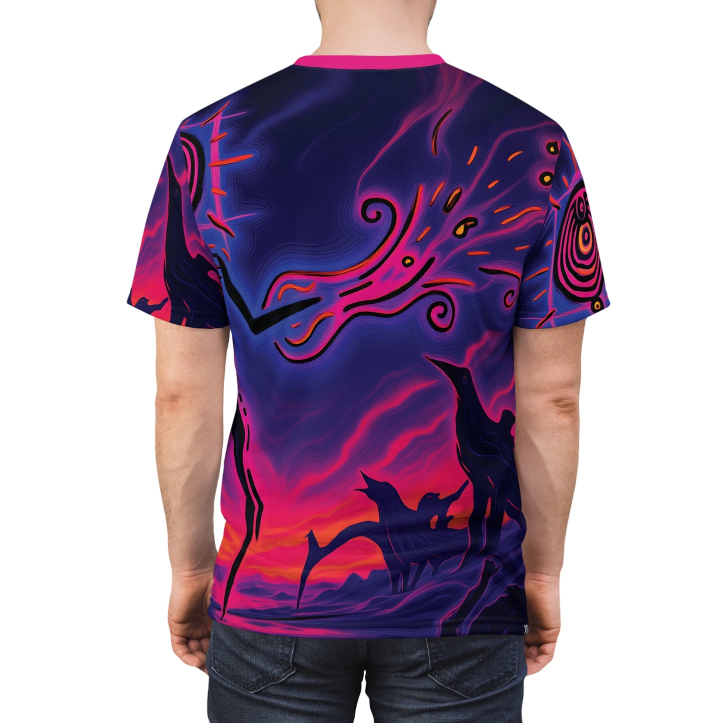 Unisex Art Print Graphic Tee | "Plasmaglyph" by Nicodemus Studios-Nicodemus Studios