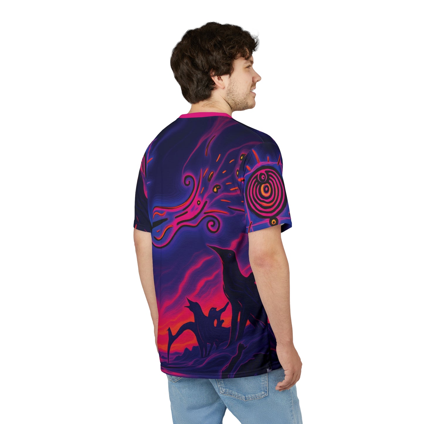 Unisex Art Print Graphic Tee | "Plasmaglyph" by Nicodemus Studios-Nicodemus Studios
