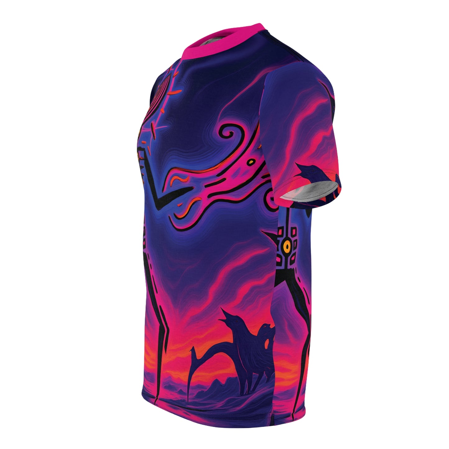 Unisex Art Print Graphic Tee | "Plasmaglyph" by Nicodemus Studios-Nicodemus Studios