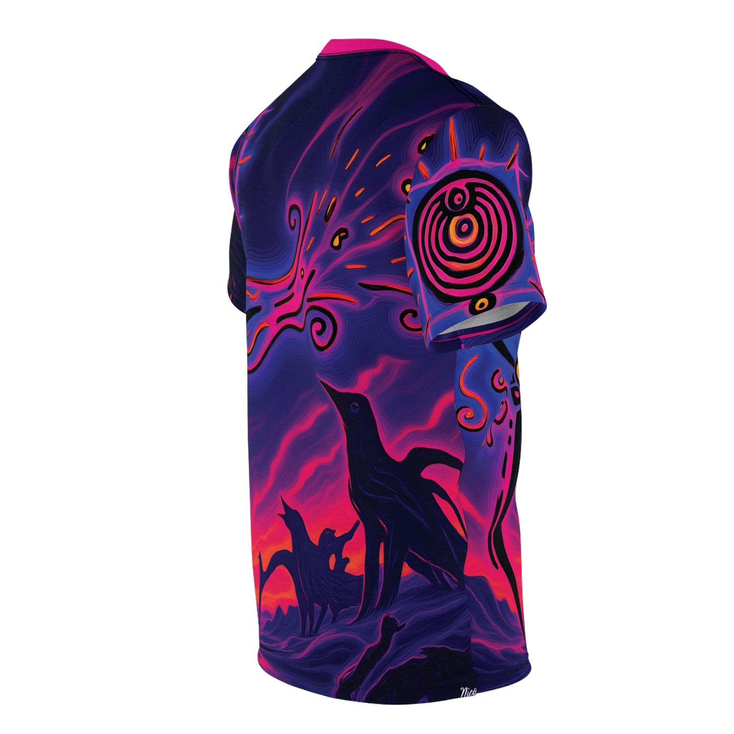 Unisex Art Print Graphic Tee | "Plasmaglyph" by Nicodemus Studios-Nicodemus Studios