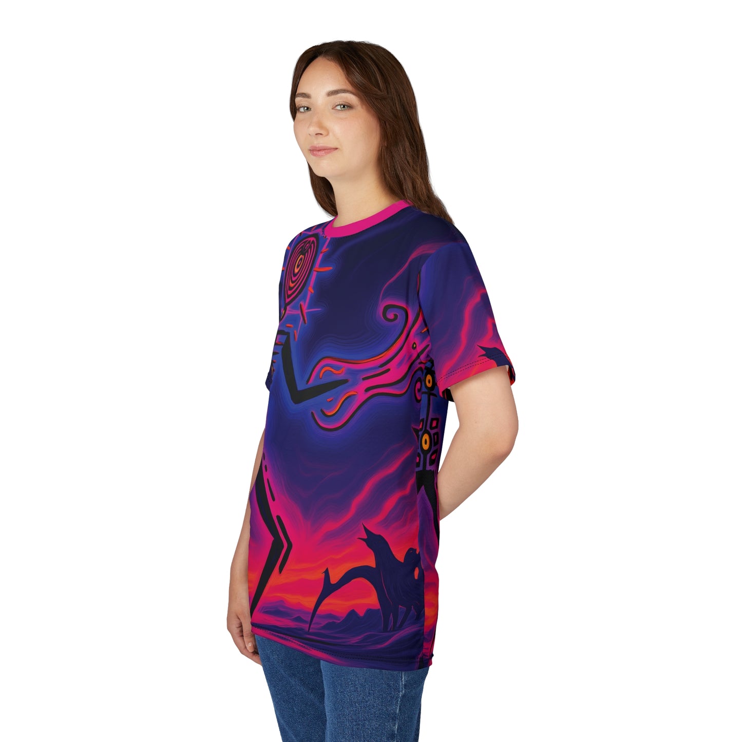 Unisex Art Print Graphic Tee | "Plasmaglyph" by Nicodemus Studios-Nicodemus Studios