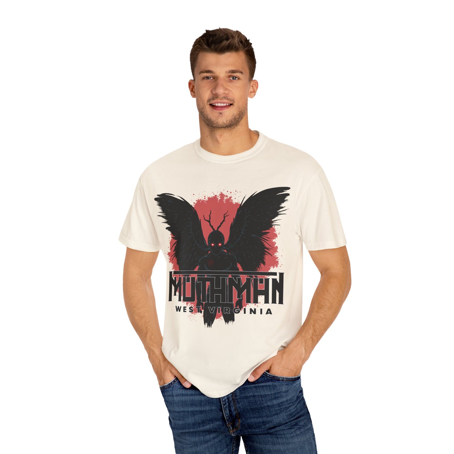 Unisex Garment-Dyed T-shirt | Mothman-Nicodemus Studios