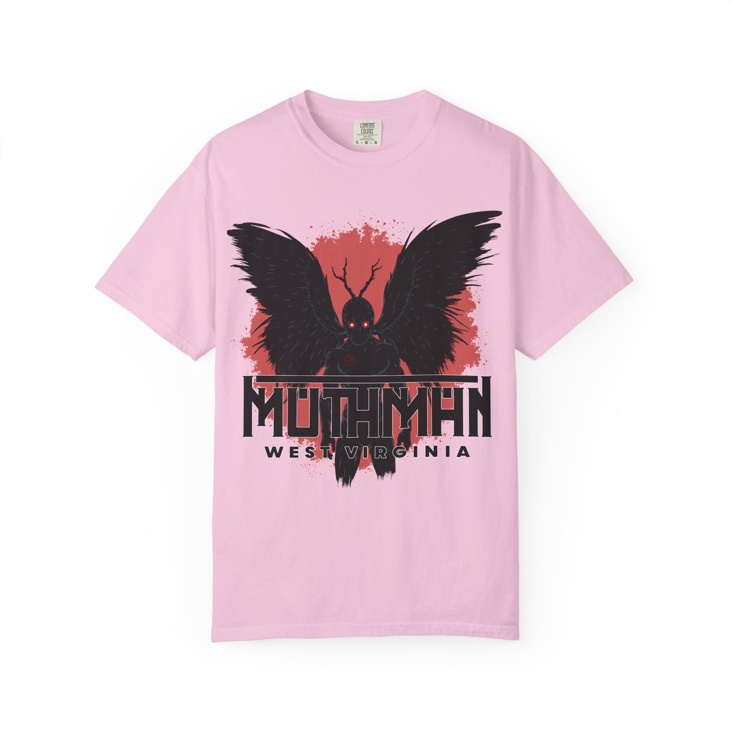 Unisex Garment-Dyed T-shirt | Mothman-Blossom-S-Nicodemus Studios