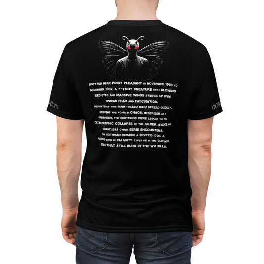 Unisex Graphic Tee Shirt | Mothman Cryptid Legend-Nicodemus Studios