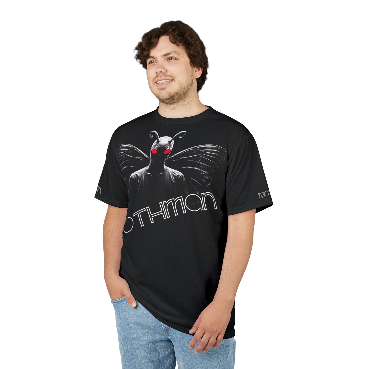 Unisex Graphic Tee Shirt | Mothman Cryptid Legend-Nicodemus Studios