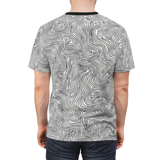 Unisex Graphic Tee Shirt | "Topographical"-Nicodemus Studios
