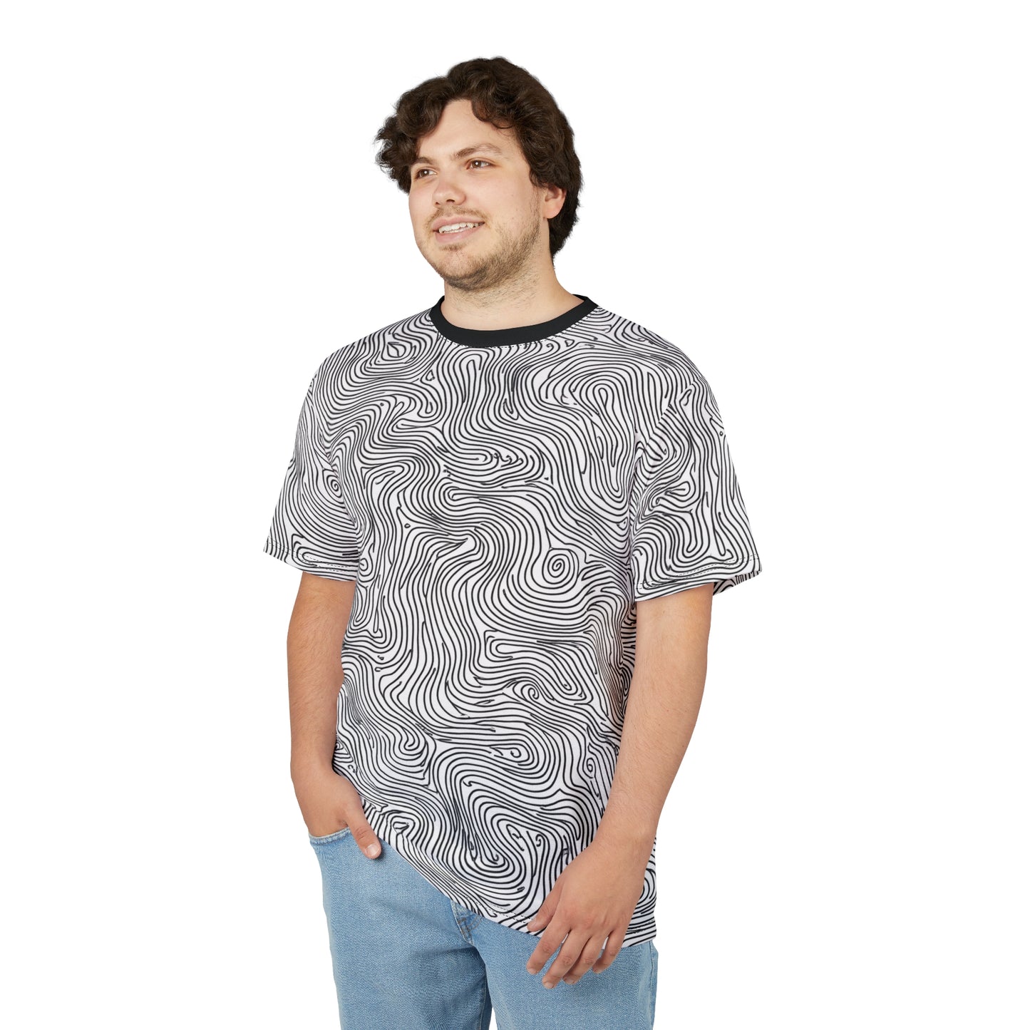 Unisex Graphic Tee Shirt | "Topographical"-Nicodemus Studios