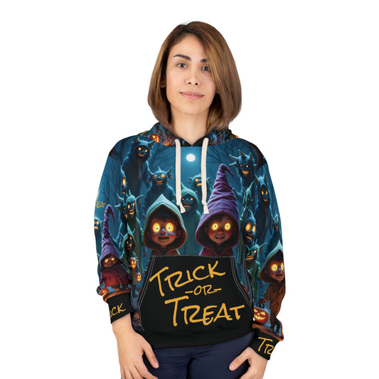 Unisex Pullover Hoodie | Ghostly Trick or Treat-Nicodemus Studios