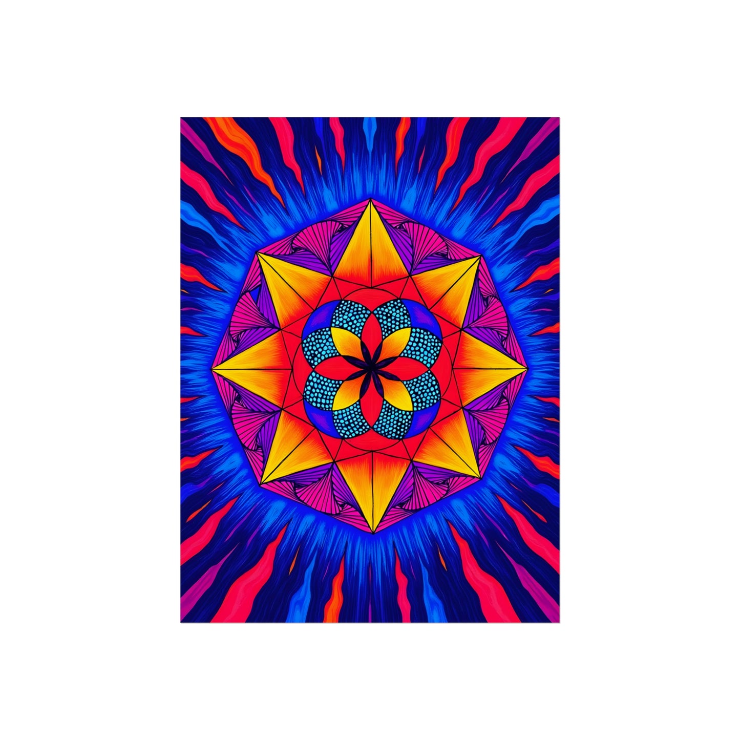 Vibrant Fine Art Matte Poster Print | "Life from Estar" by Nicodemus Studios-12″ x 16″ (Vertical)-Matte-Nicodemus Studios