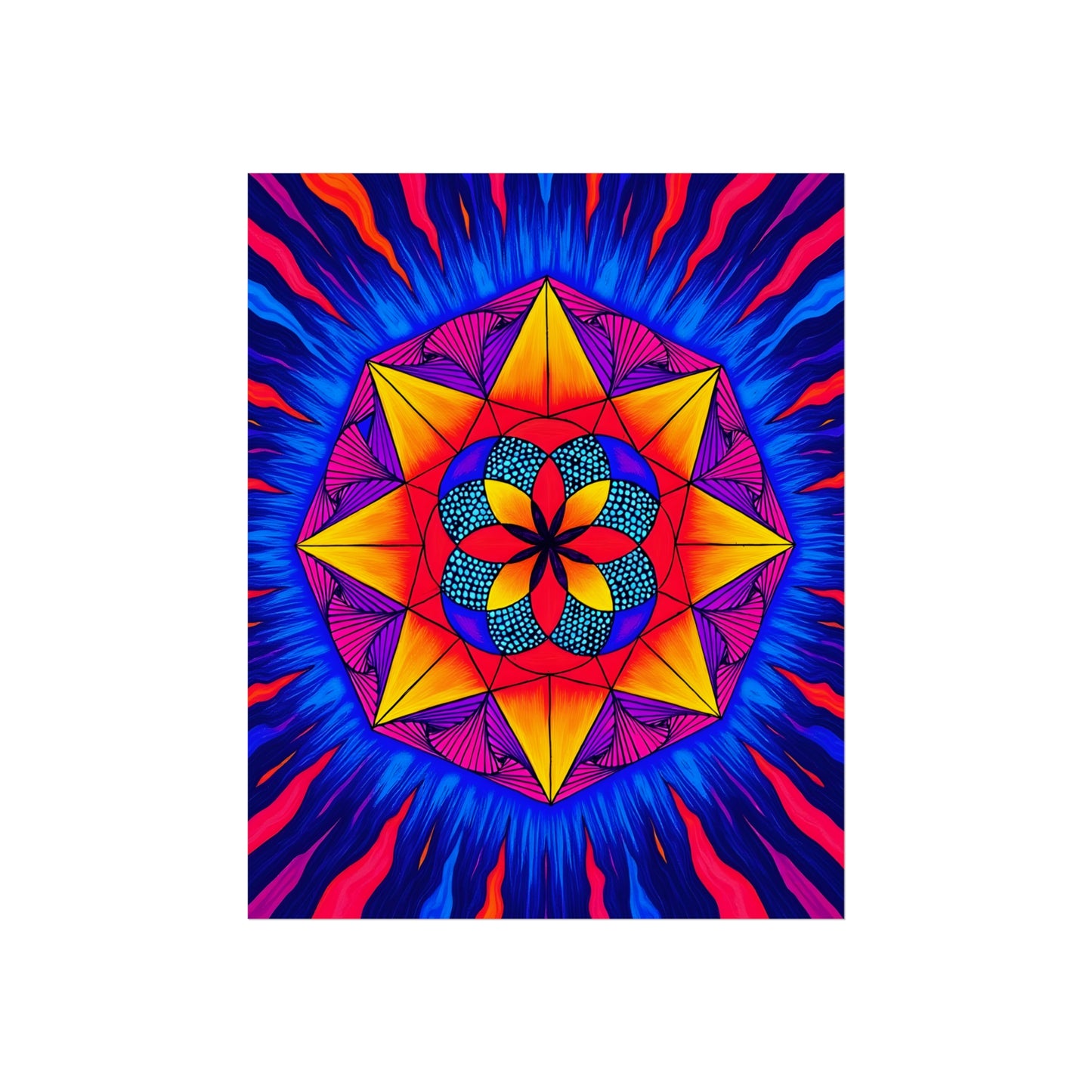 Vibrant Fine Art Matte Poster Print | "Life from Estar" by Nicodemus Studios-16" x 20" (Vertical)-Matte-Nicodemus Studios