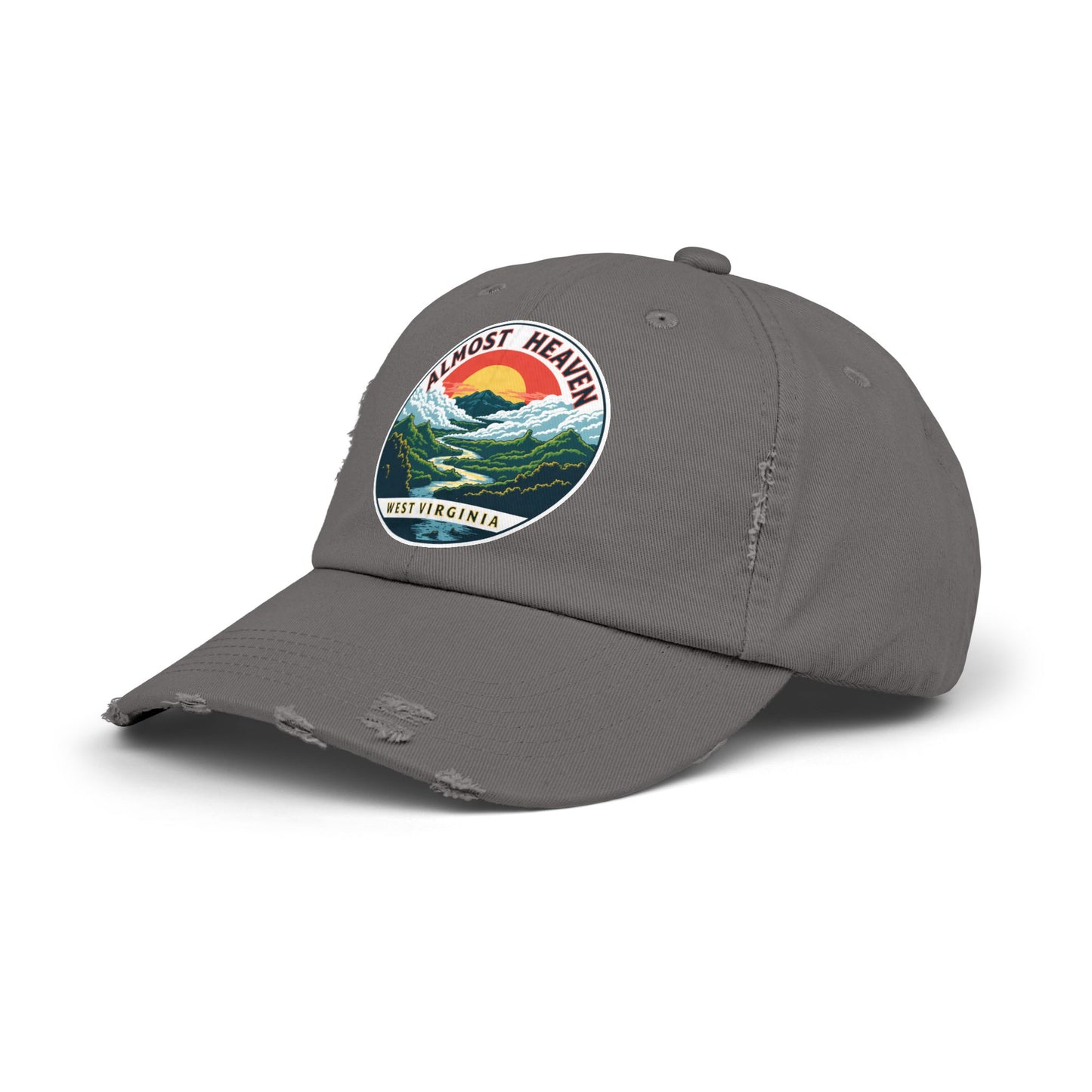 Vintage Dad Style Hat | "Almost Heaven West Virginia"-Nicodemus Studios