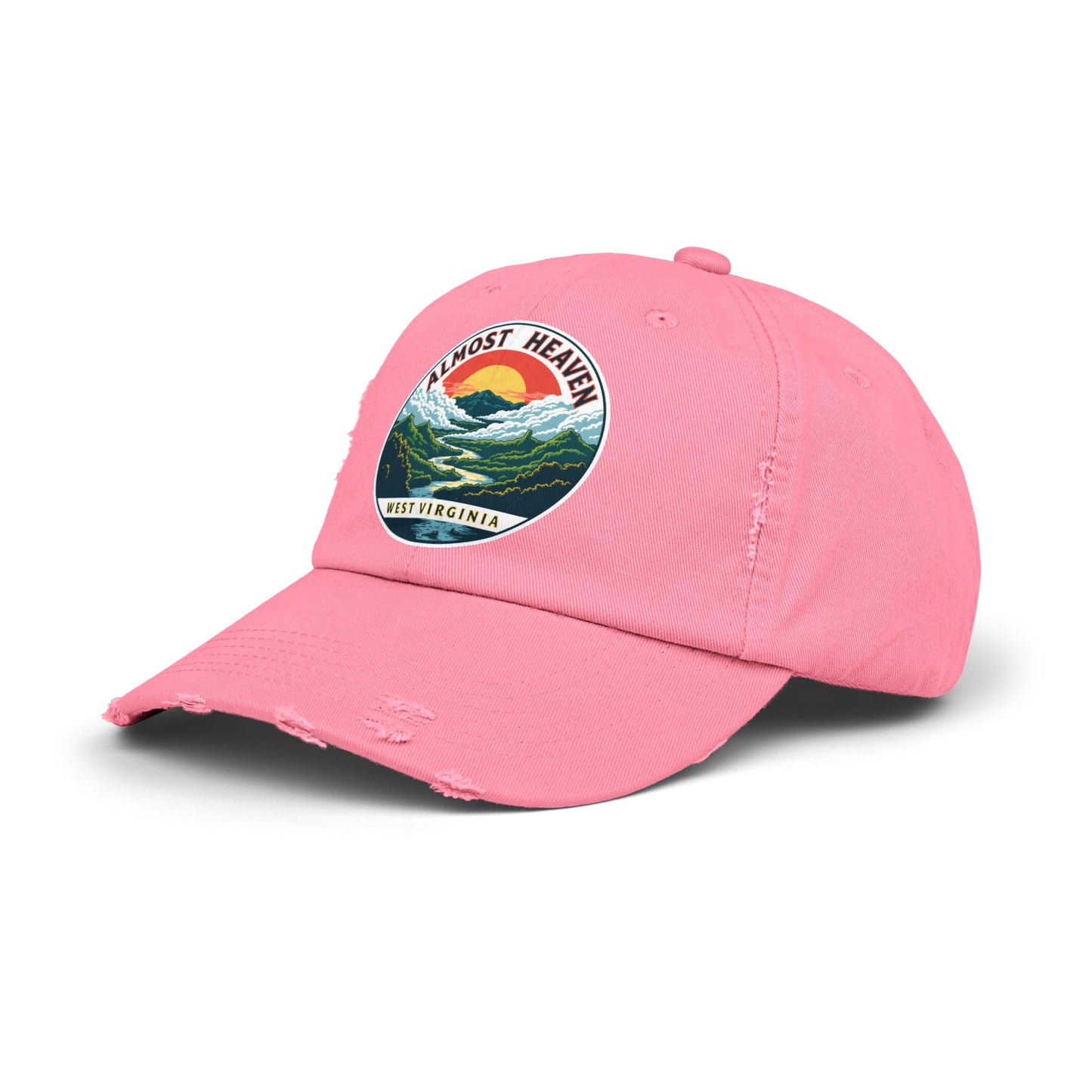 Vintage Dad Style Hat | "Almost Heaven West Virginia"-Nicodemus Studios