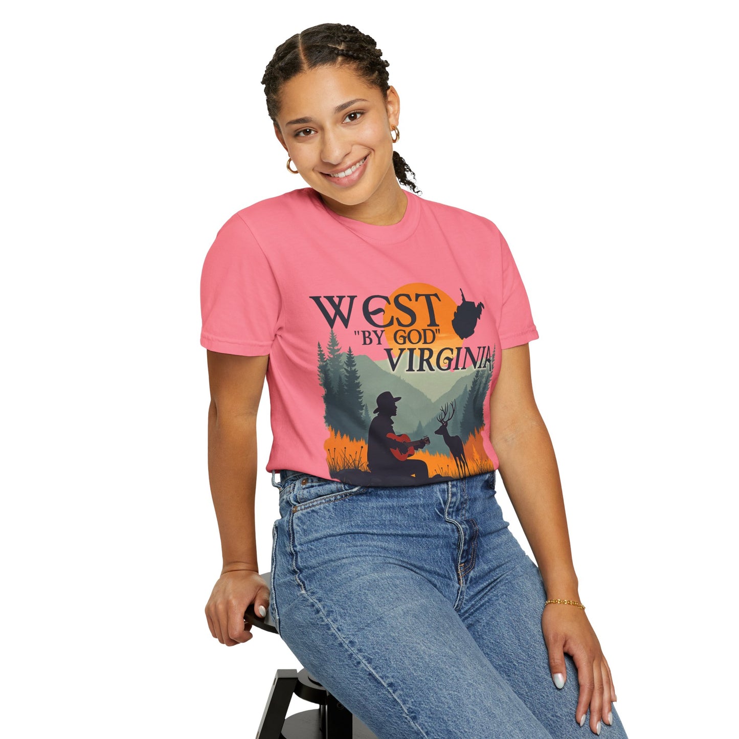 West "By God" Virginia Garment-Dyed T-Shirt T-Shirt