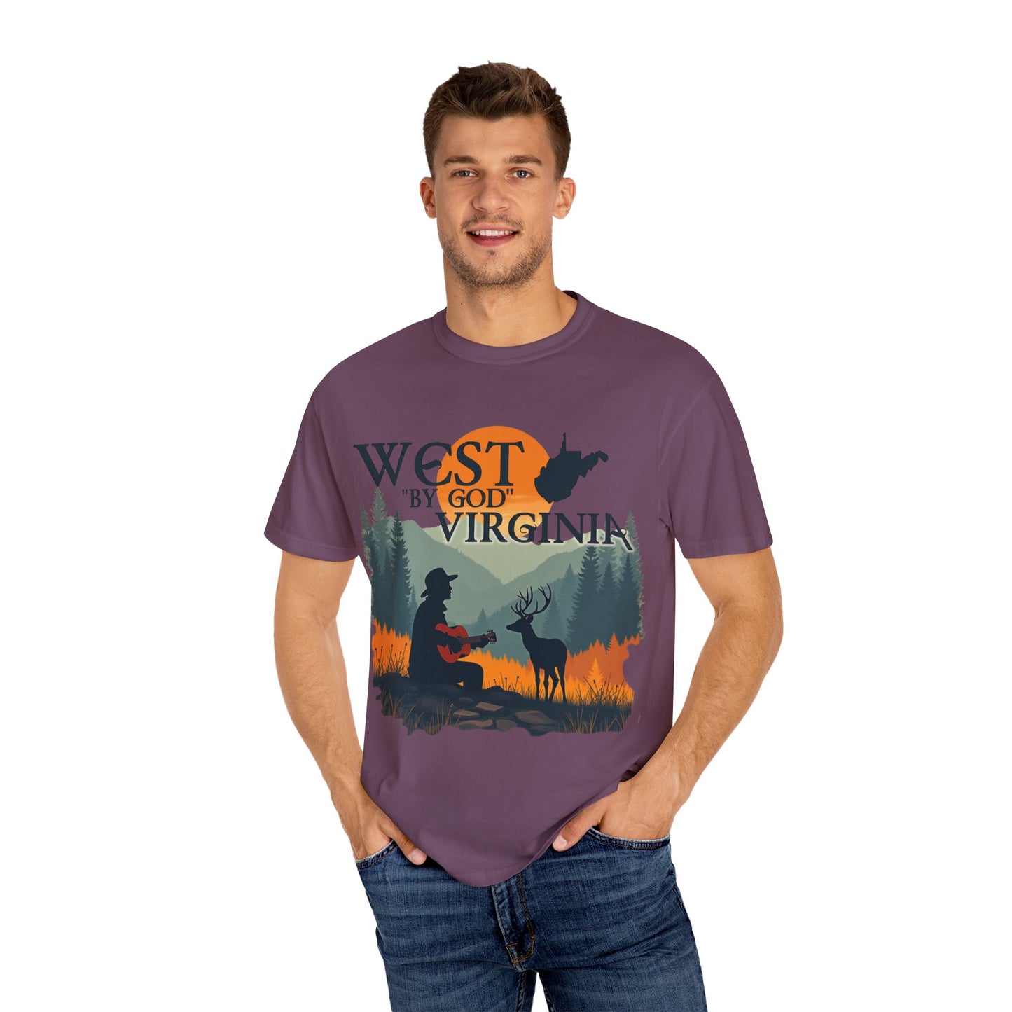 West "By God" Virginia Garment-Dyed T-Shirt T-Shirt