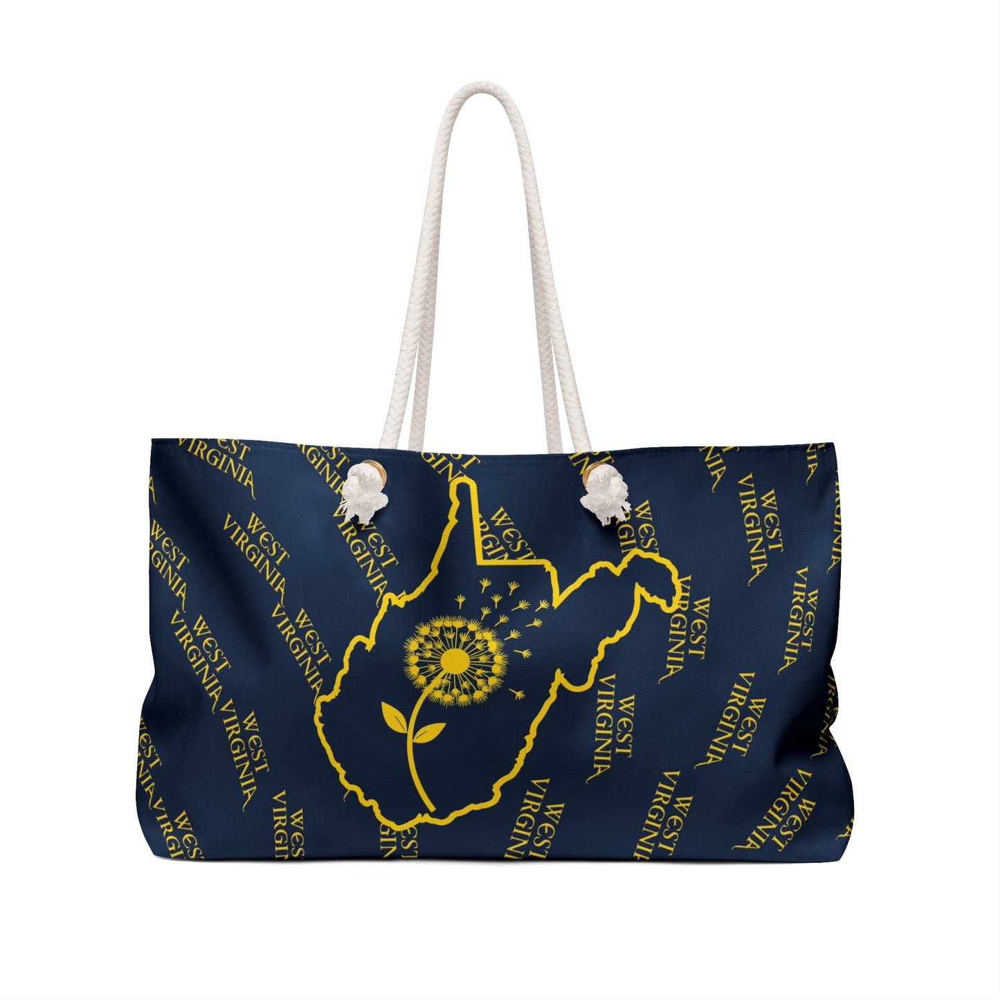 West Virginia Dandelion Design Weekender Bag