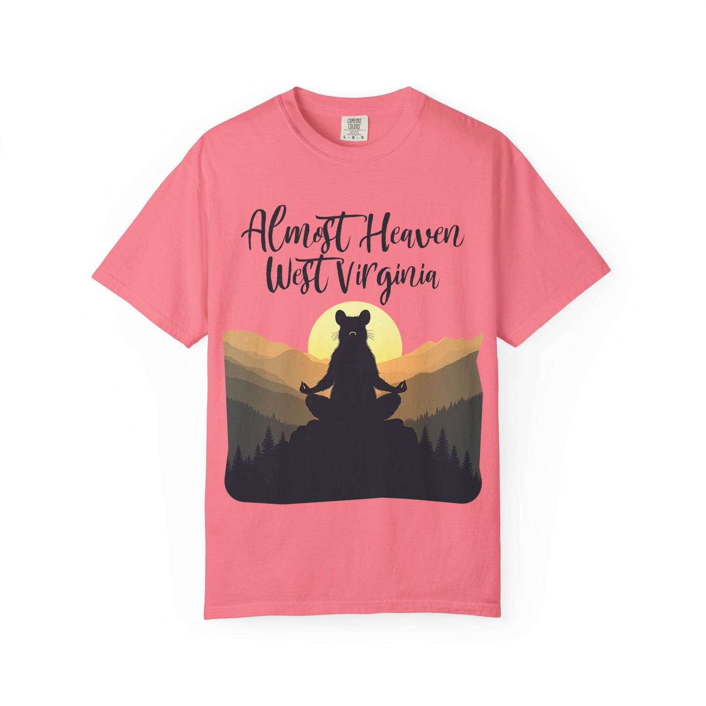 West Virginia "Lotus Racoon 2" Garment-Dyed T-Shirt