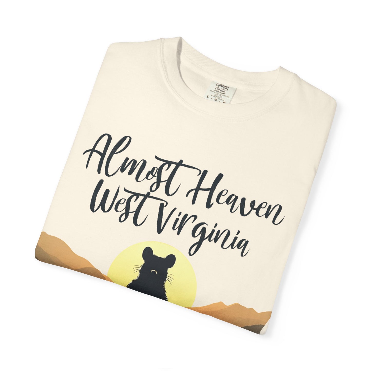 West Virginia "Lotus Racoon 2" Garment-Dyed T-Shirt