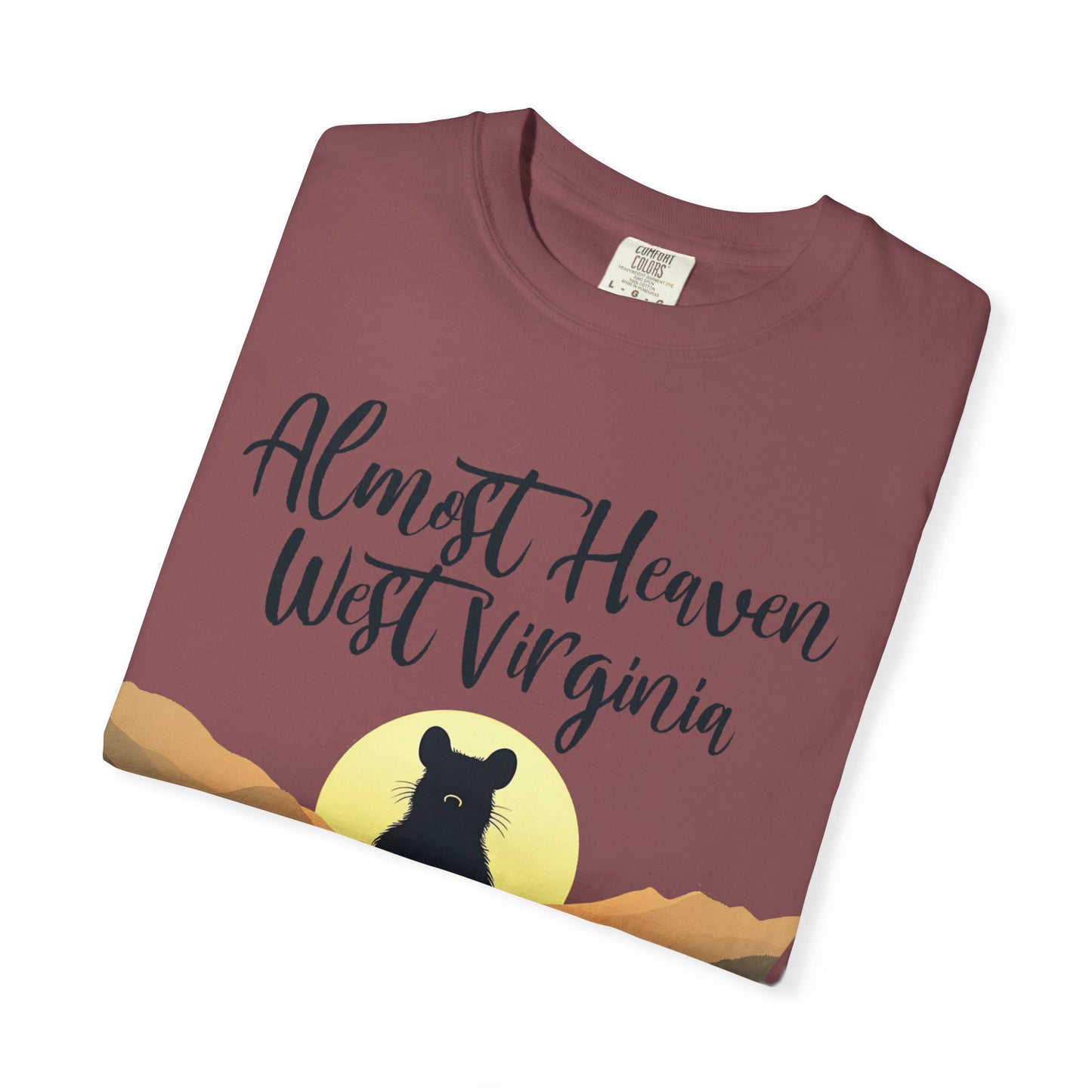West Virginia "Lotus Racoon 2" Garment-Dyed T-Shirt