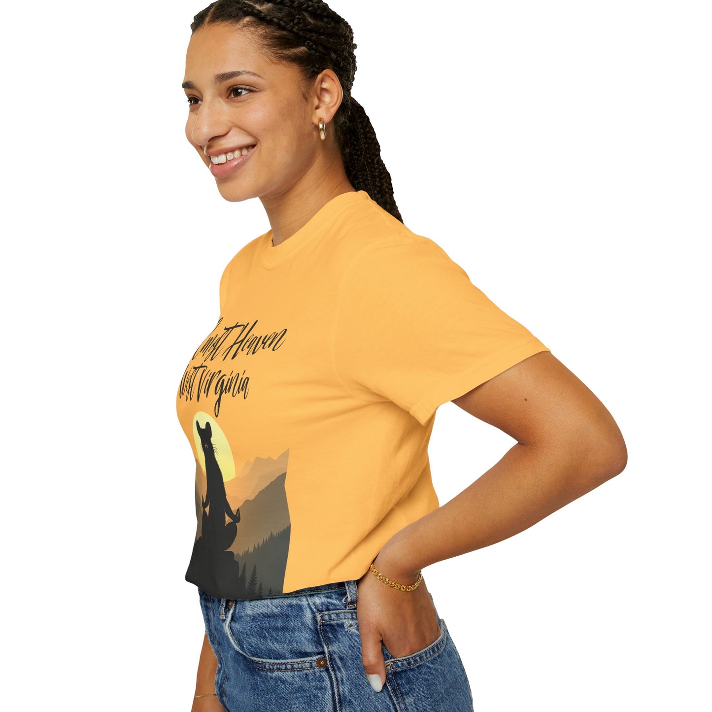 West Virginia "Lotus Racoon 2" Garment-Dyed T-Shirt