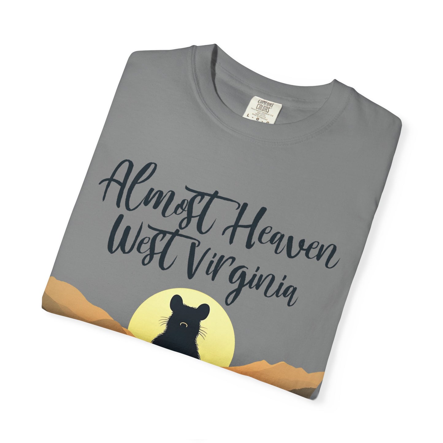 West Virginia "Lotus Racoon 2" Garment-Dyed T-Shirt