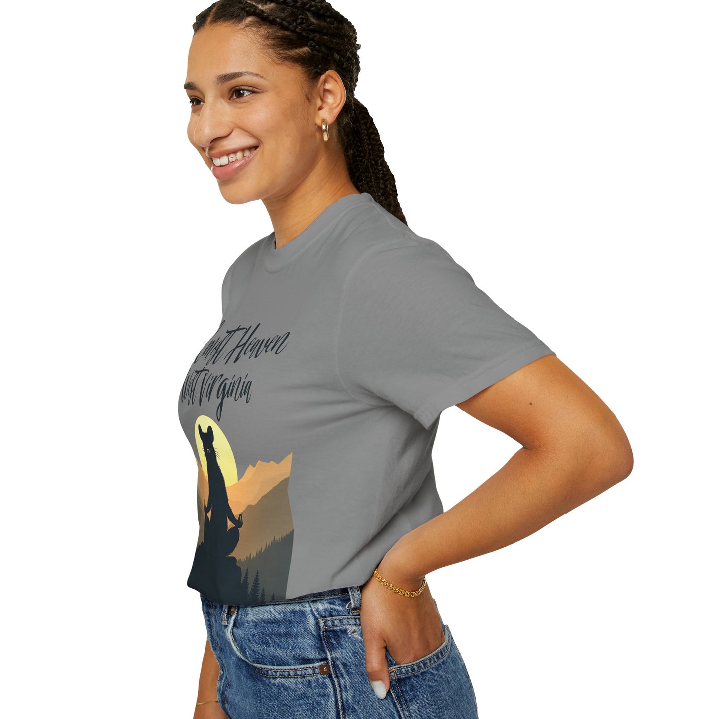 West Virginia "Lotus Racoon 2" Garment-Dyed T-Shirt