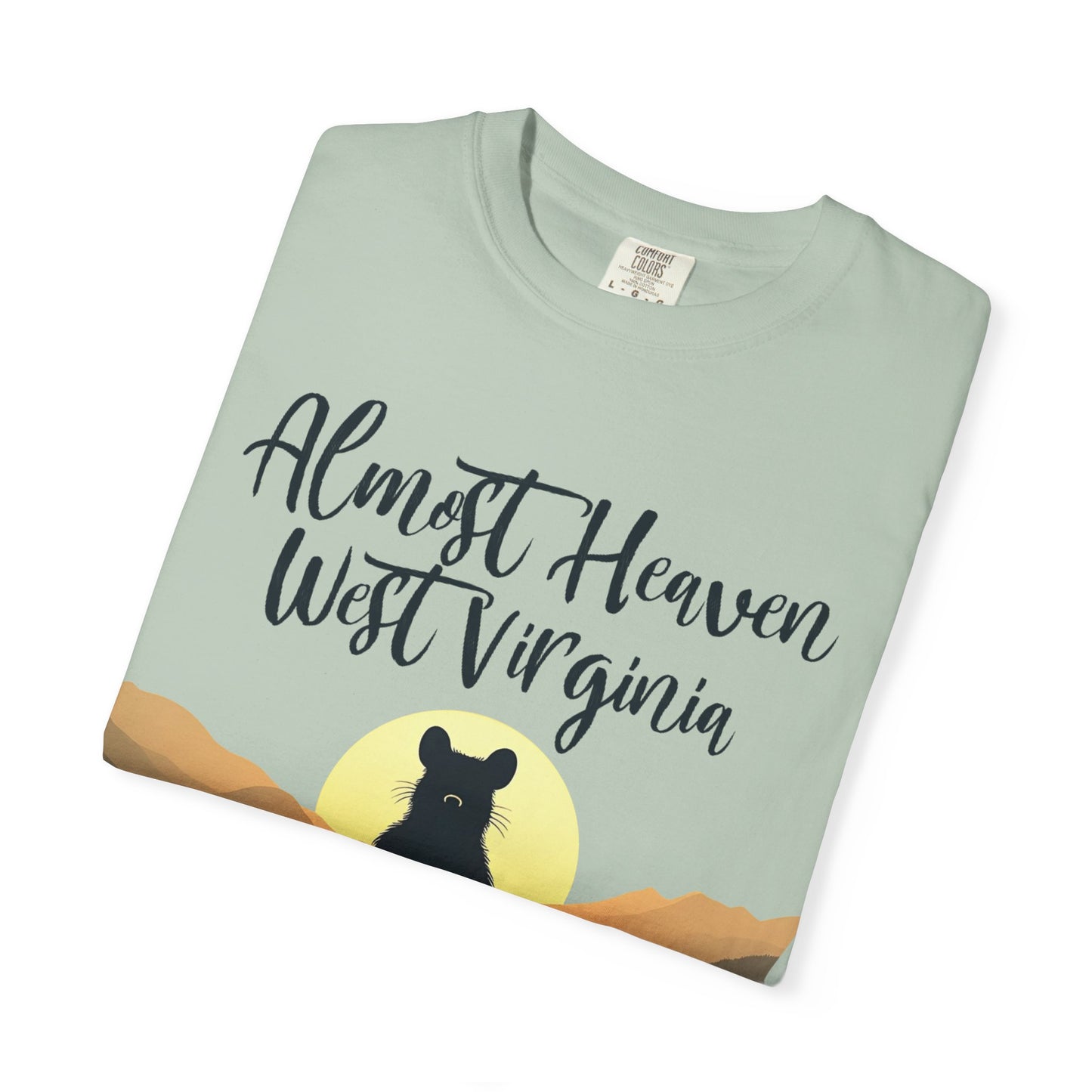 West Virginia "Lotus Racoon 2" Garment-Dyed T-Shirt