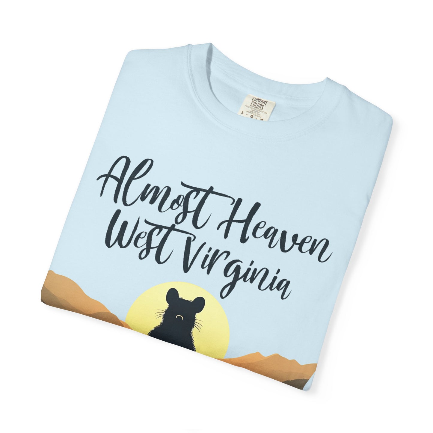 West Virginia "Lotus Racoon 2" Garment-Dyed T-Shirt