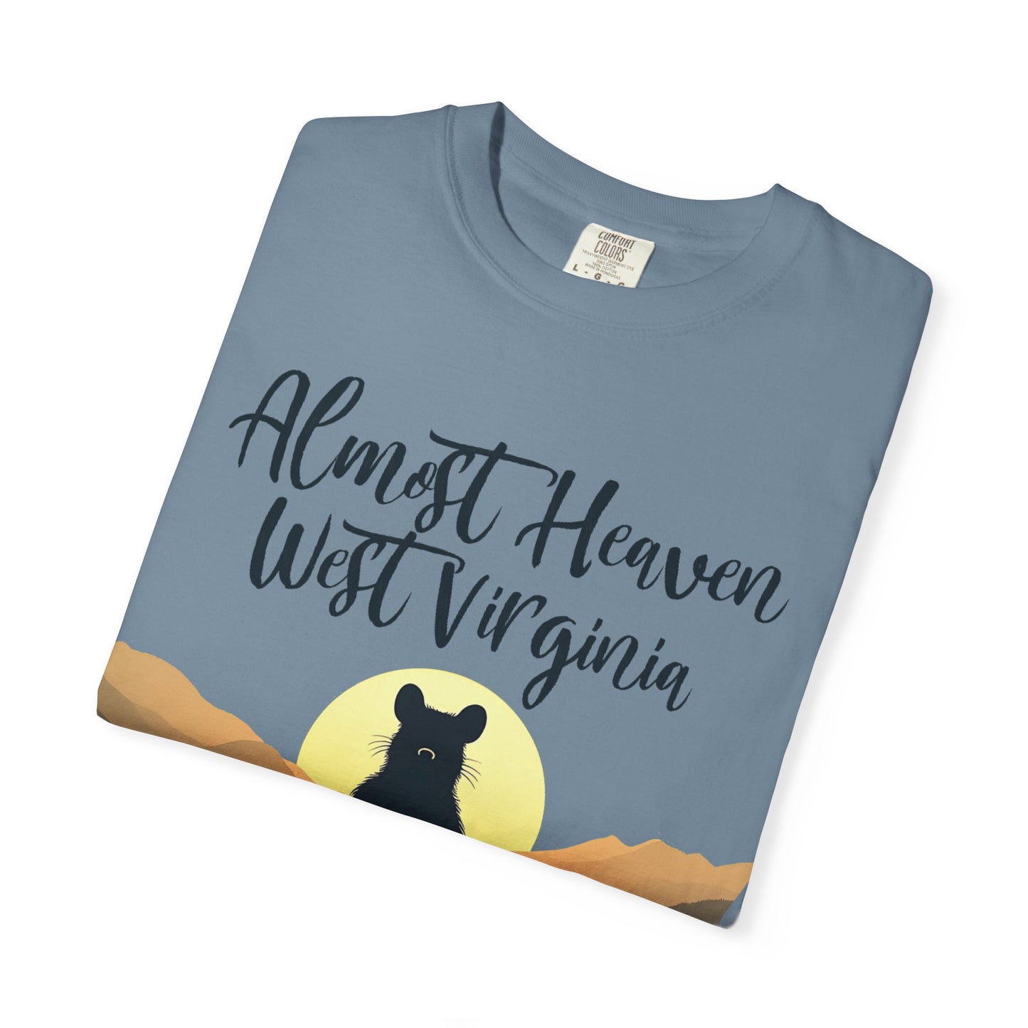 West Virginia "Lotus Racoon 2" Garment-Dyed T-Shirt