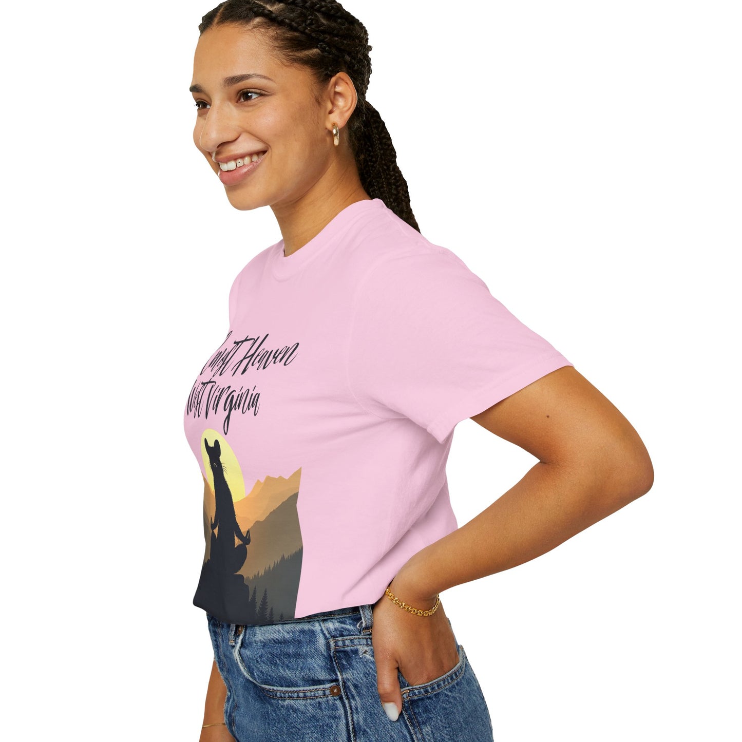 West Virginia "Lotus Racoon 2" Garment-Dyed T-Shirt