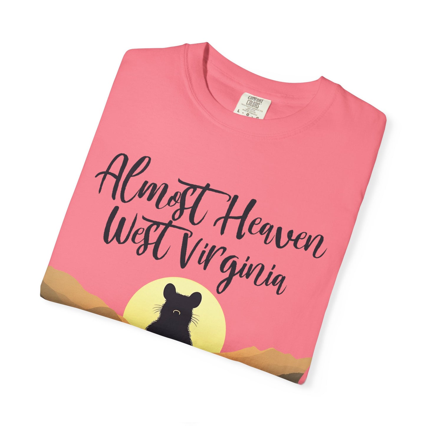 West Virginia "Lotus Racoon 2" Garment-Dyed T-Shirt