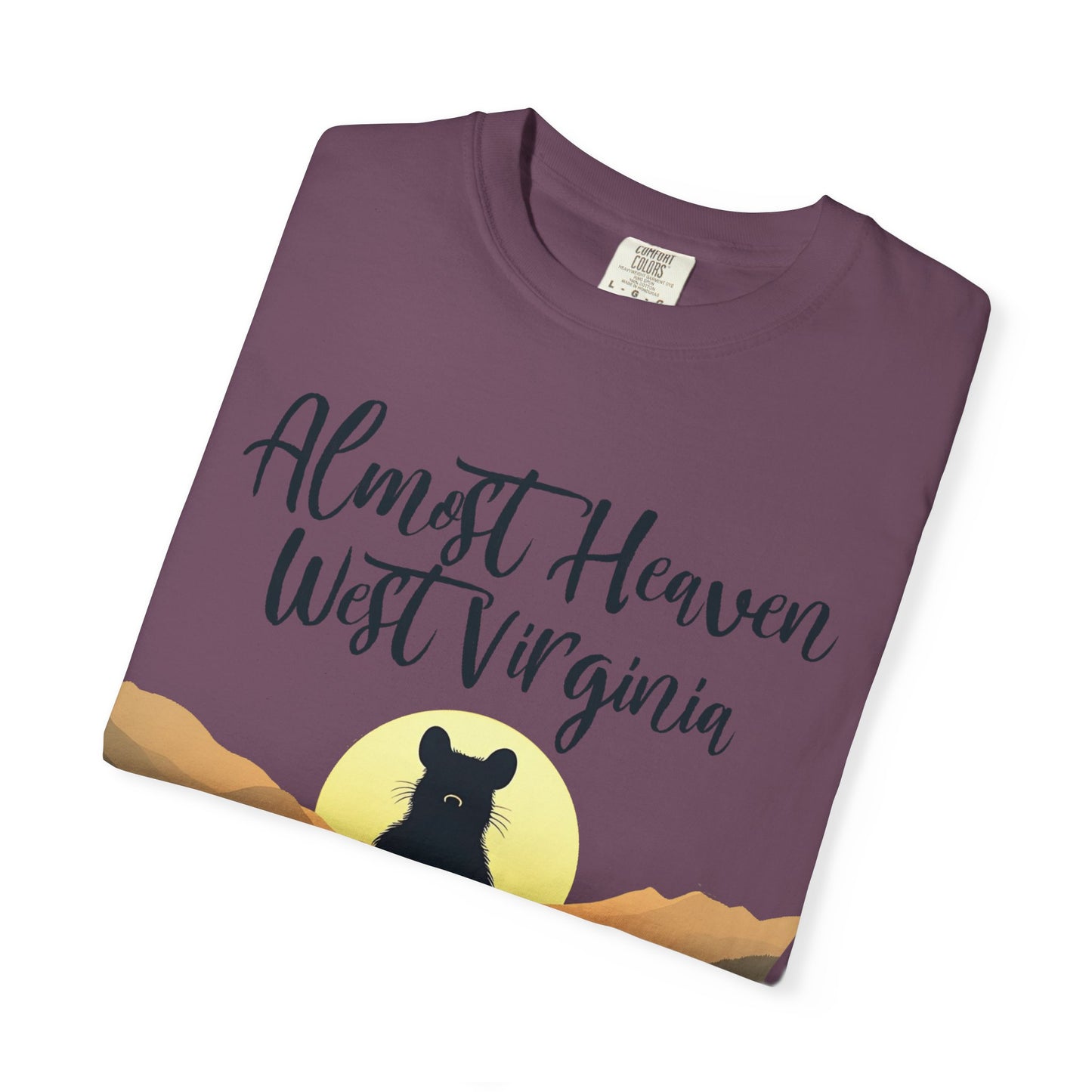 West Virginia "Lotus Racoon 2" Garment-Dyed T-Shirt