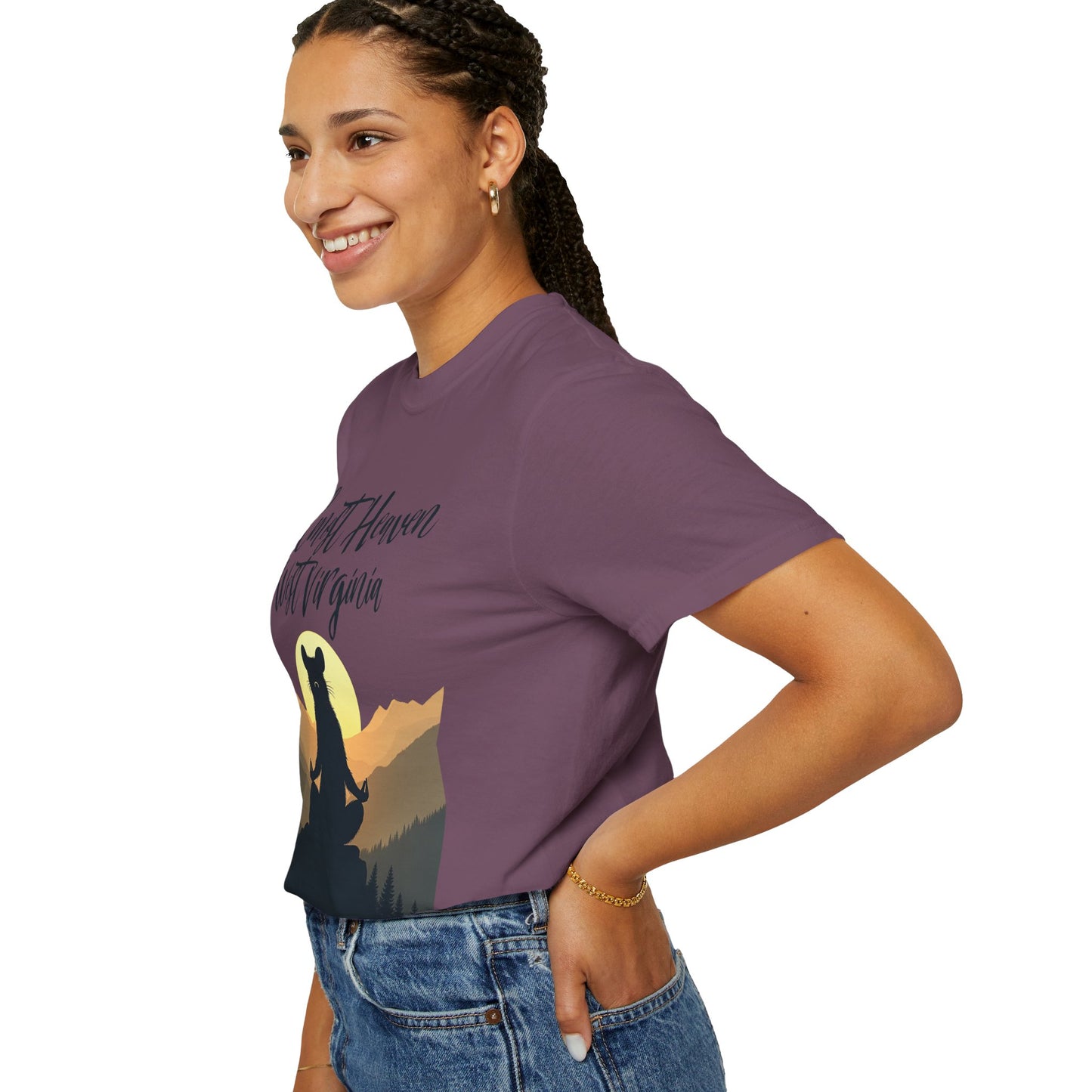 West Virginia "Lotus Racoon 2" Garment-Dyed T-Shirt