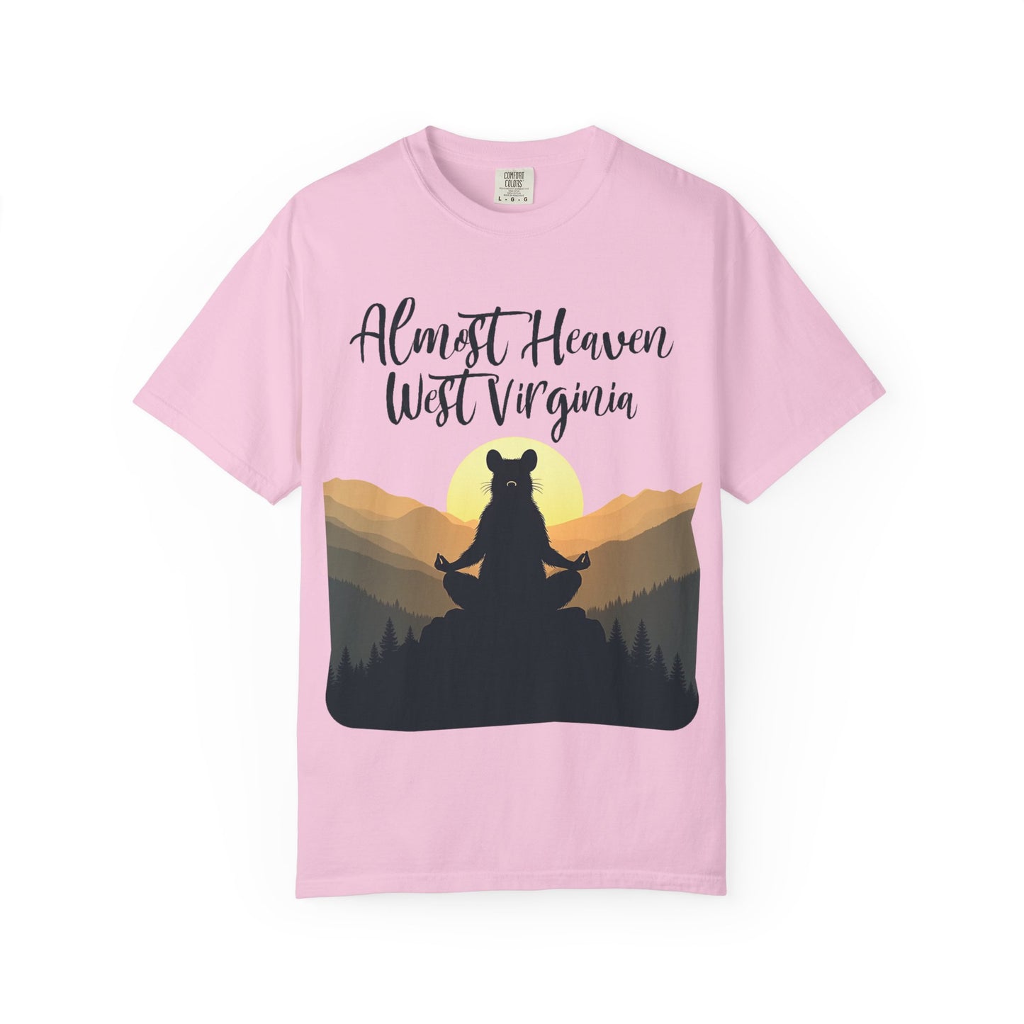 West Virginia "Lotus Racoon 2" Garment-Dyed T-Shirt