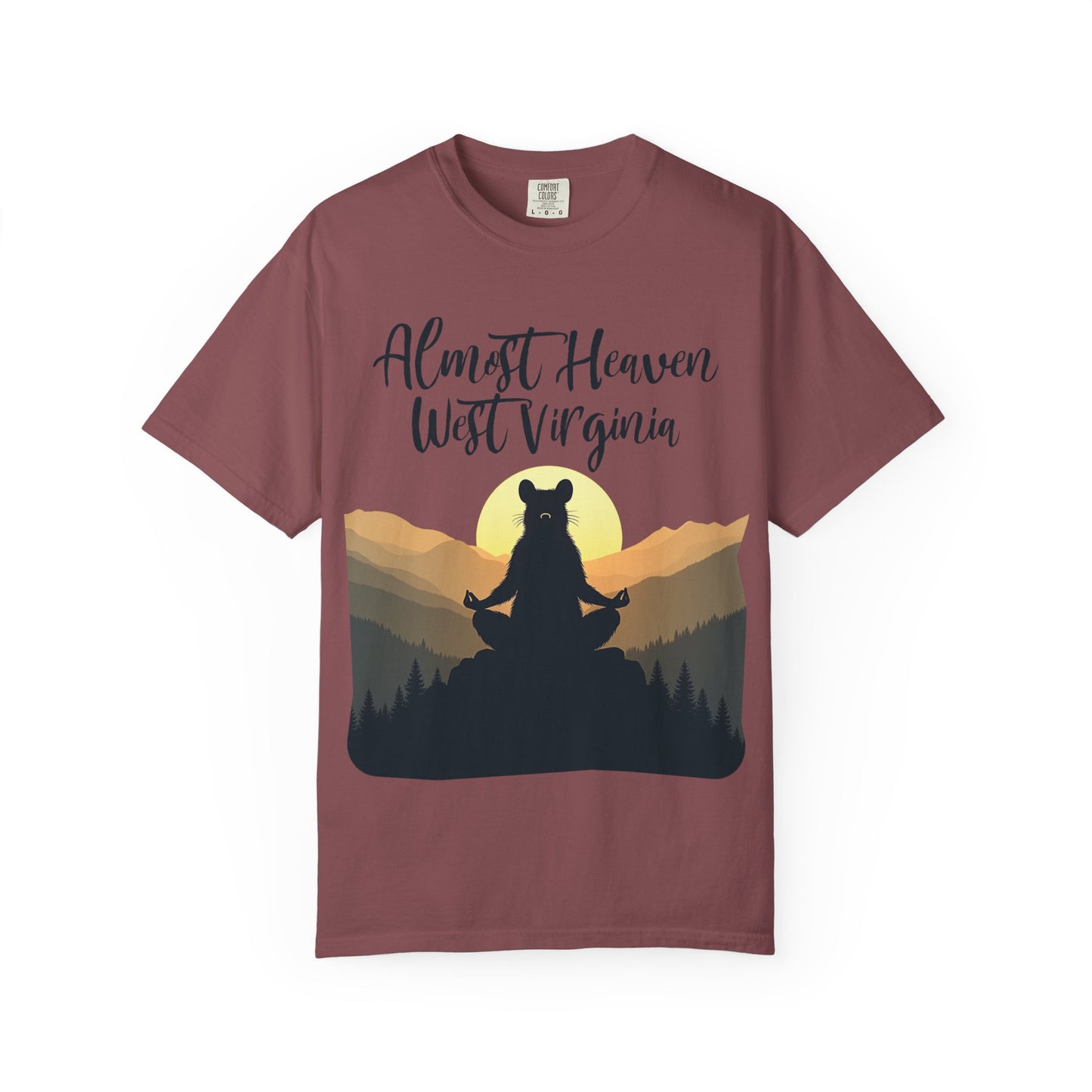 West Virginia "Lotus Racoon 2" Garment-Dyed T-Shirt