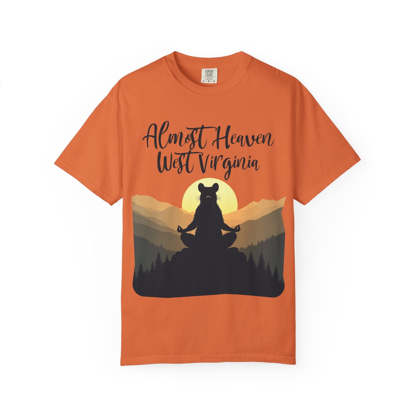 West Virginia "Lotus Racoon 2" Garment-Dyed T-Shirt