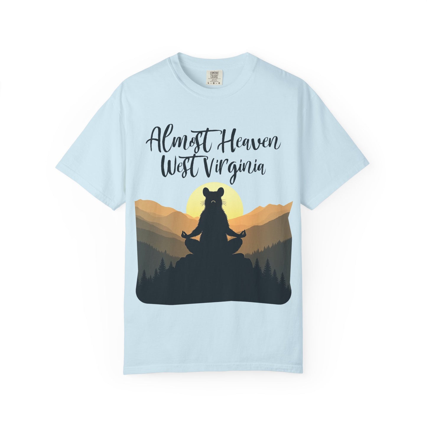 West Virginia "Lotus Racoon 2" Garment-Dyed T-Shirt