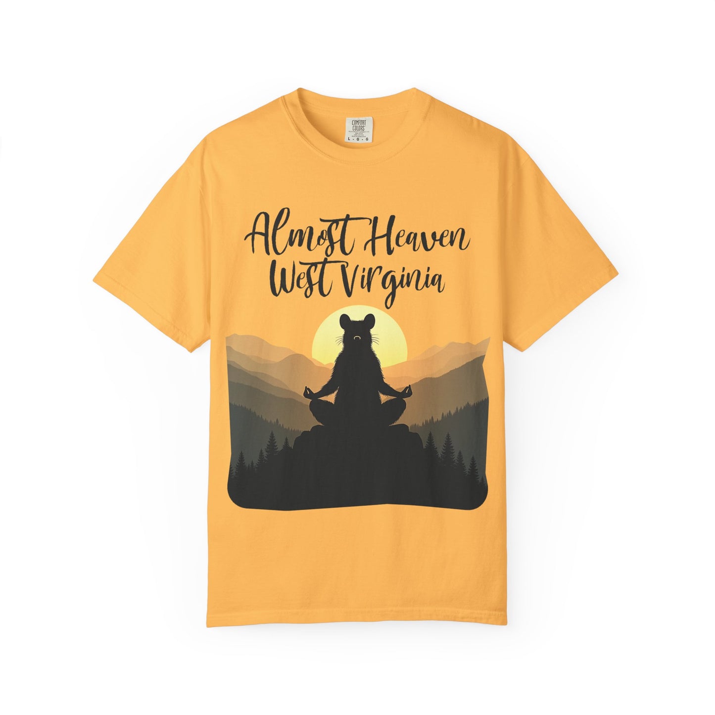 West Virginia "Lotus Racoon 2" Garment-Dyed T-Shirt