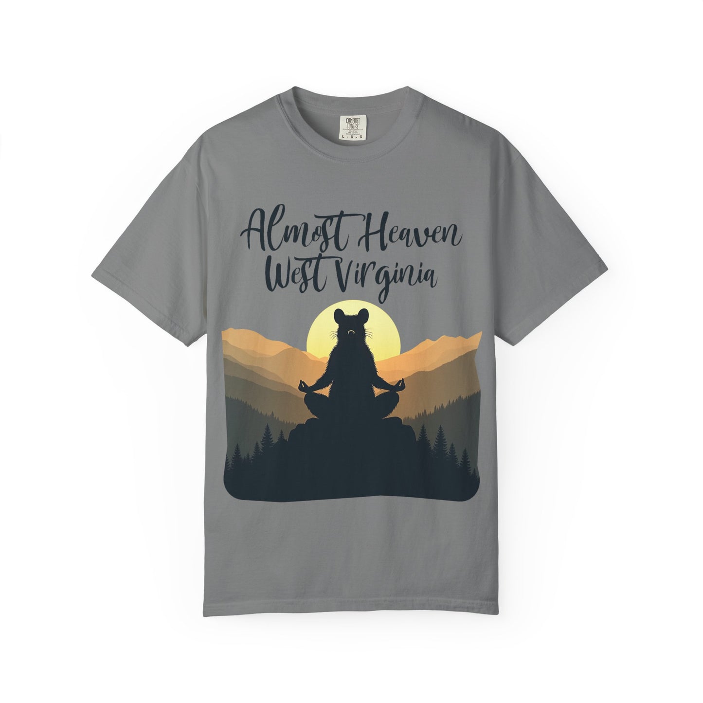 West Virginia "Lotus Racoon 2" Garment-Dyed T-Shirt