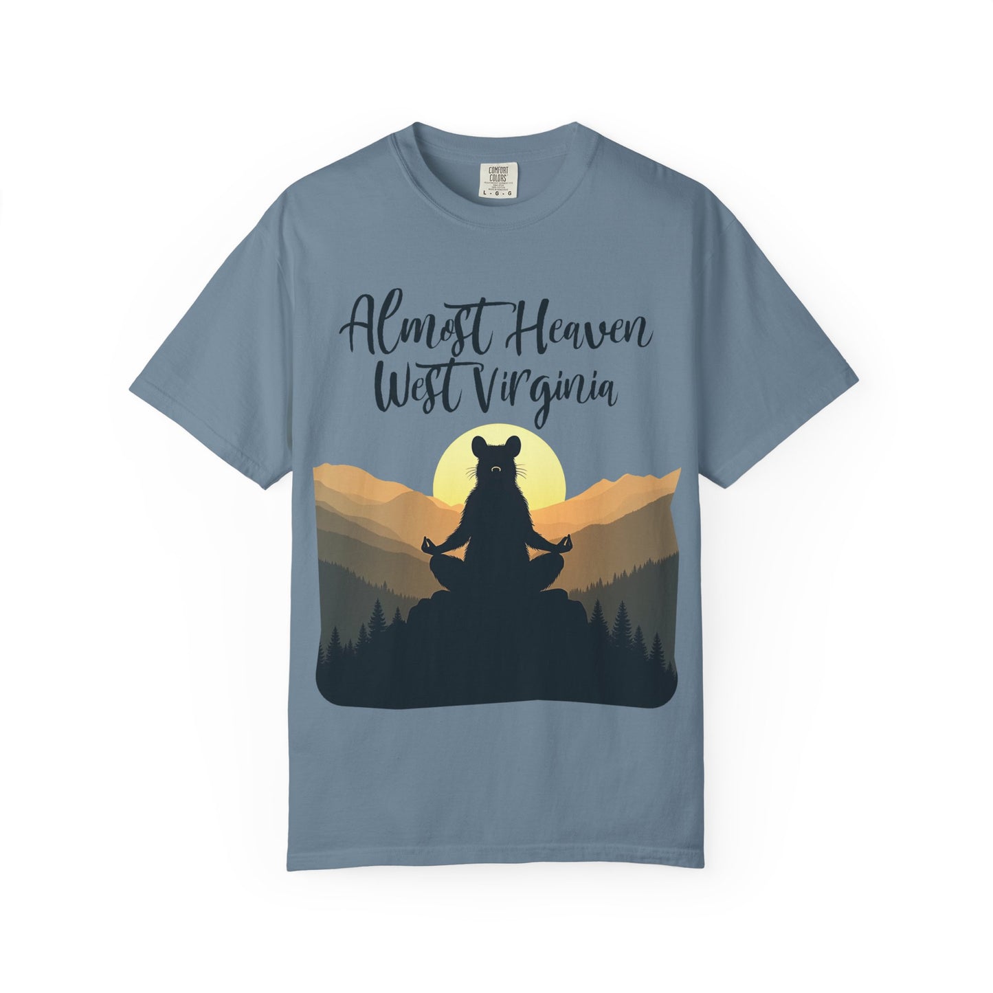 West Virginia "Lotus Racoon 2" Garment-Dyed T-Shirt