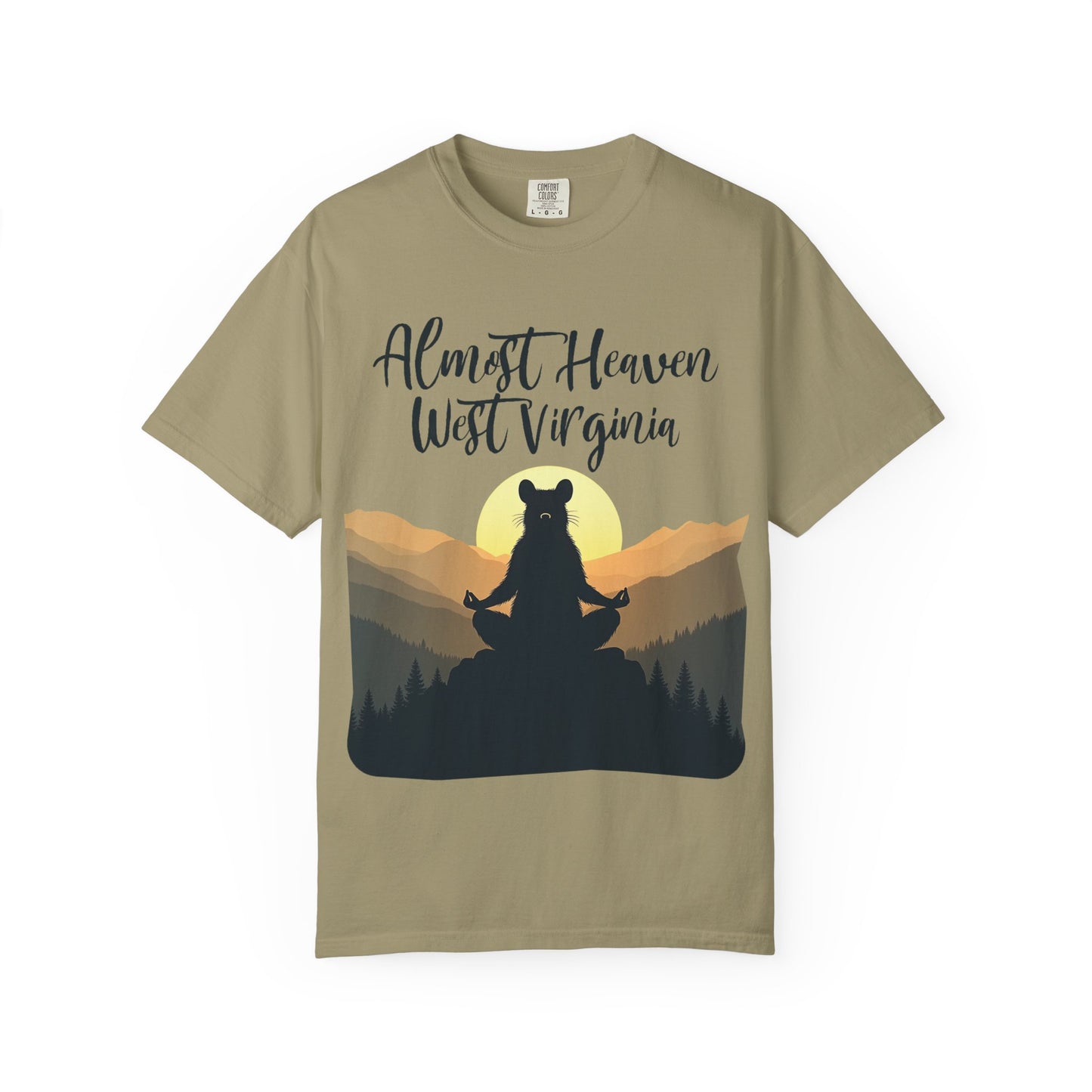 West Virginia "Lotus Racoon 2" Garment-Dyed T-Shirt